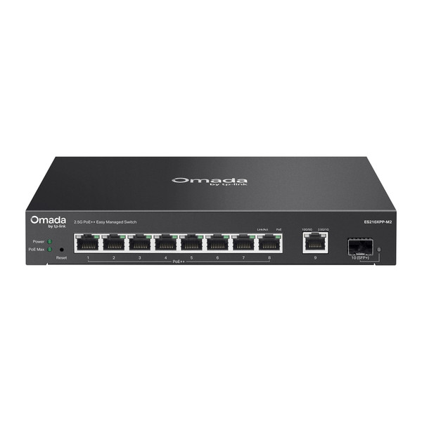 Omada 8-Port 2.5G POE Managed Switch - ES210XPP-M2