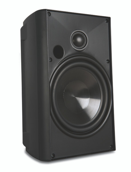 Outdoor Speaker With 5.25in Polypropylene Woofer and 1in Pivoting Supernil Tweeter, Black (Pair) - AW525BLK