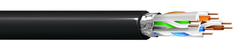 Cat 6A F/UTP CMP - Small O.D 500Mhz (254346AFWH1000)