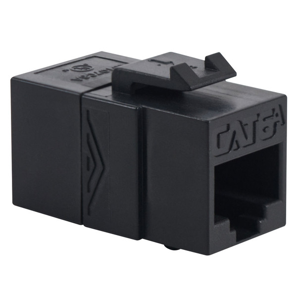 CAT6A RJ45 Keystone Coupler for HD Style - Black, Single IC107C6ABK