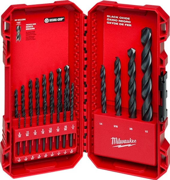 Black Oxide Drill Bit Set (21PC) - 48-89-2801