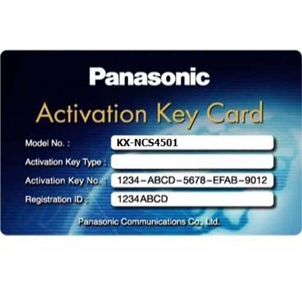 1ch IP-PT Activation Key - RFA - KX-NCS4501 1ch IP-PT Activation Key - RFA - KX-NCS4501