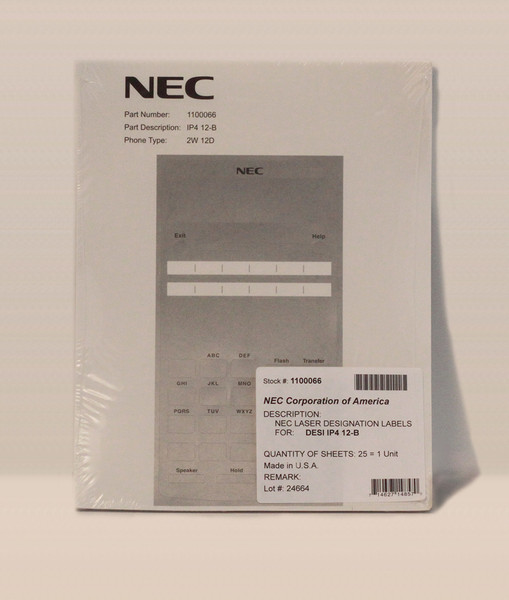 Desi Sheets12 Btn Phone /LG 25pk - 1100066 Desi Sheets12 Btn Phone /LG 25pk - 1100066