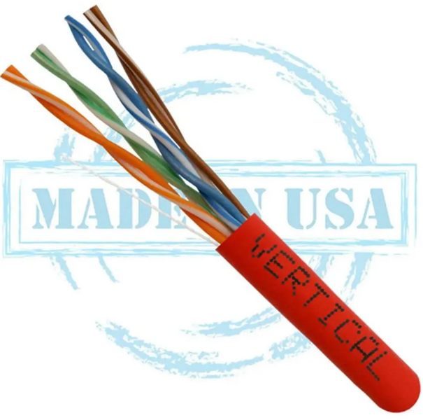 Cat6 UTP CMP Slim Plenum 1000ft - Red - 166-257/P/RD Cat6 UTP CMP Slim Plenum 1000ft - Red - 166-257/P/RD