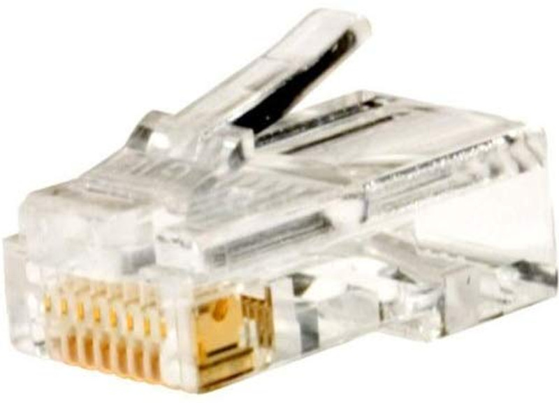 8x8 Round/Solid Modular Plug - 100PK - 300-168