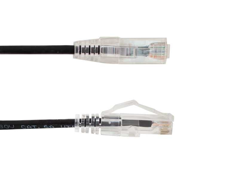 CAT6A Slim Type Patch Cord 1ft - Black - 077-2019/1BK