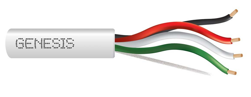 16/4C Stranded HS CM Box 500ft, White - 52515501