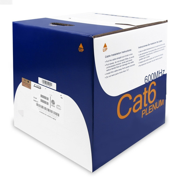 Cat6 With No Spline Cable 1000ft - Blue - 6E04URSPLSBL Cat6 With No Spline Cable 1000ft - Blue - 6E04URSPLSBL