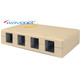 4 Port Surface Mount Box, Ivory - SMB-4IV-S 4 Port Surface Mount Box, Ivory - SMB-4IV-S