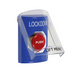 Stopper Station Push Button with Stopper Station Shield, "Lockdown" Label, Turn-to-Reset Button, Blue - SS2421LD-EN Stopper Station Push Button with Stopper Station Shield, "Lockdown" Label, Turn-to-Reset Button, Blue - SS2421LD-EN