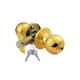 Keyed Entry Door Knob, Solid Brass - EL01 Keyed Entry Door Knob, Solid Brass - EL01