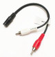 Y 2-Rca Plugs/3.5Mm Stereo - 6 Inch - 255-036 Y 2-Rca Plugs/3.5Mm Stereo - 6 Inch - 255-036