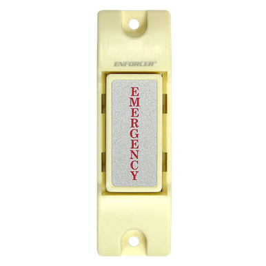 Emergency N.O. Button, Off-White - SS-075Q | BLVS