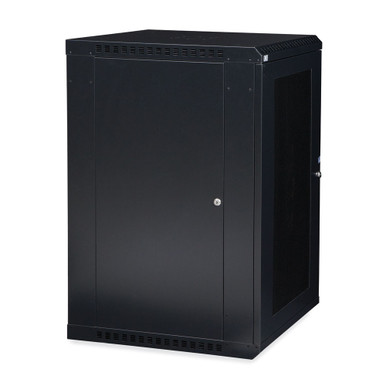 18U LINIER® Fixed Wall Mount Cabinet, Vented Door - 3142-3-001-18 | BLVS