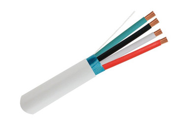 St4 Wire 18/4C Shielded STR 1000ft - White - 211-184ST/S/WH | BLVS