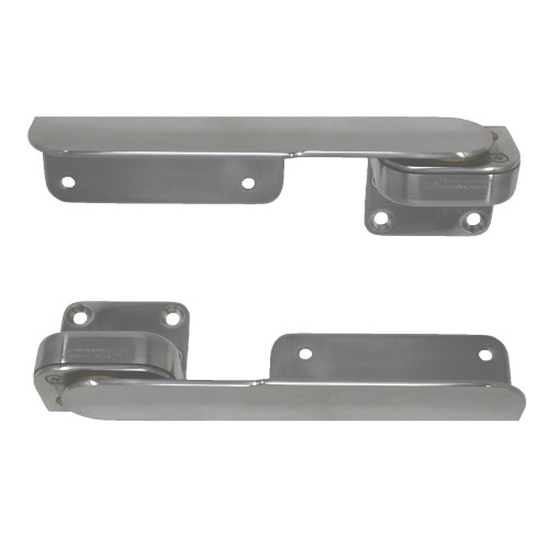 TACO Command Ratchet Hinges - 9-3\/8" - Polished 316 Stainless Steel - Pair [H25-0016]