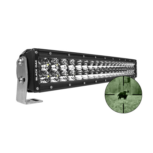 Black Oak Pro Series Double Row Combo Infrared 20" 940nm Light Bar - Black  [20IR-940]