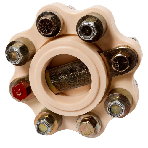 R  D Flexible Shaft Coupling f\/5" B\/W, Hurth,  Volvo - 25HP\/100RPM Capacity [910-057]