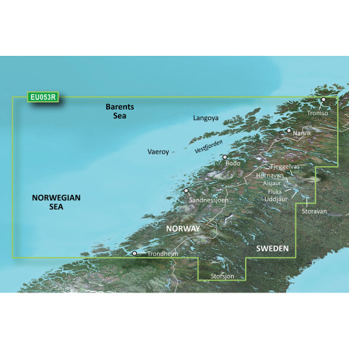 Garmin BlueChart g3 HD - HXEU053R - Trondheim - Tromso - microSD\/SD [010-C0789-20]