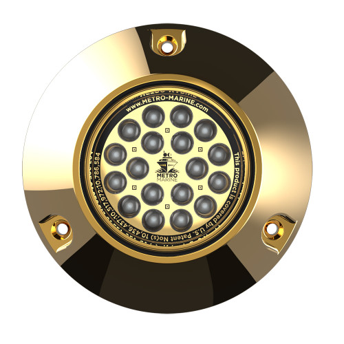 Metro Marine High-Output Submersible Underwater Light w\/Intelligent Monochromatic LEDs - Blue, 90 Beam  [F-BMR1-B3-90]