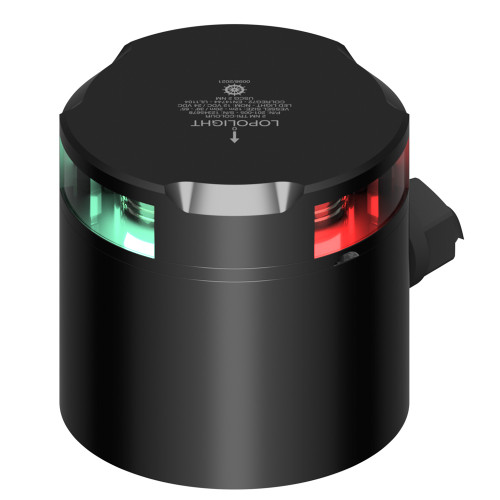 Lopolight Tri-Color Nav Light - 2NM - Black Housing w\/IP68 POM Base  Connector [201-005-B TB]
