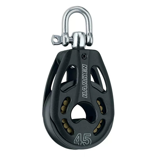 Harken 45mm Aluminum Black Magic Air Block w\/Swivel [3391]