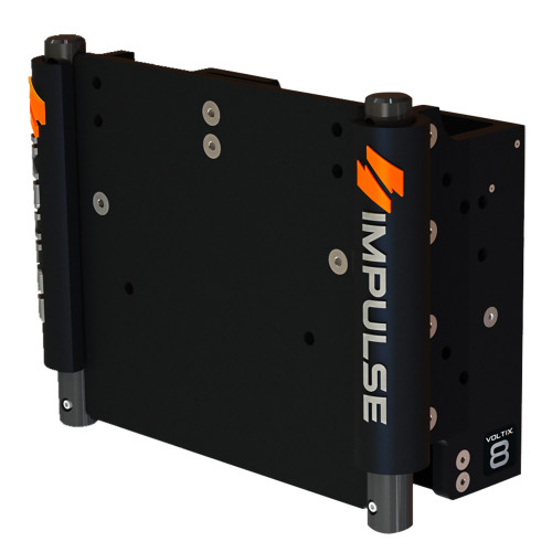 IMPULSE 8" Set Back Electric Jack Plate w\/Standard Control - Black Anodize [75062-B]