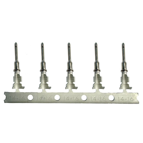 Pacer Deutsch Stamped  Formed Contacts f\/14-18 AWG Wire  Pin Cavity Style - 100 Pack [T14DT-P-100]