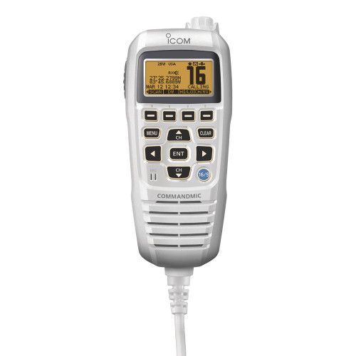 Icom HM195 CommandMic IV w\/Yellow BlackLit LCD - Super White [HM195SW 42 EXP]
