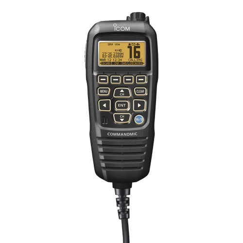 Icom HM195 CommandMic IV w\/Yellow BlackLit LCD - Black [HM195B 41 EXP]