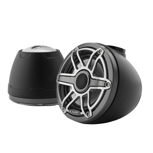 JL Audio M6 VeX Series 6.5" Enclosed Coaxial Speakers w\/Titanium Sports Grilles - M6-650VEX-Mb-S-GmTi [010-03263-00]