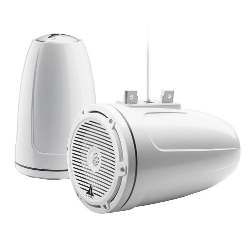 JL Audio M3 Series 7.7" Enclosed Tower Coaxial System w\/Gloss White Classic Grille - M3-770ETXv3-Gw-C-Gw [010-03266-00]