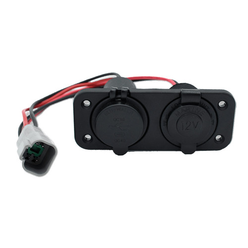 Bluewater USB\/USB-C  12V Combo w\/Deutsch  Plate [6000-3205]