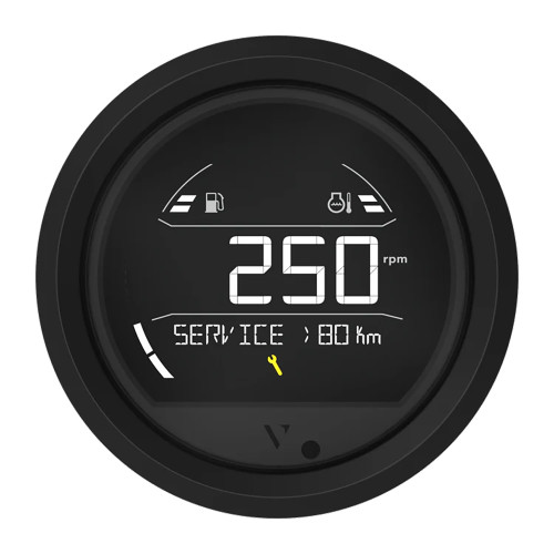 Veratron VL Digital 85 w\/Triangular Black Bezel [B00205801]