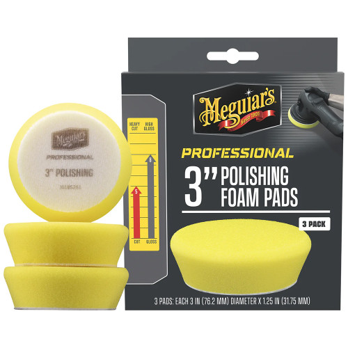 Meguiar's Professional 3" Polishing Foam Pads *3-Pack [M3PFP3]