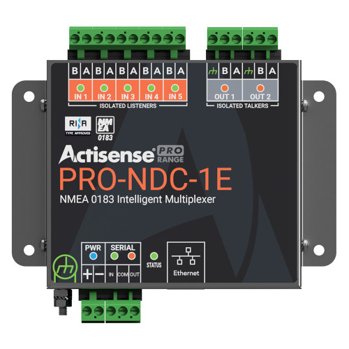 Actisense PRO NMEA 0183 Multiplexer - 5 Inputs  2 ISO-Drive Outputs, Ethernet  Serial Connections [PRO-NDC-1E]