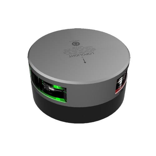 Lopolight Series 201-003 - Starboard  Port Sidelight - 2NM - Horizontal Mount - Green\/Red - Silver Housing [201-003]