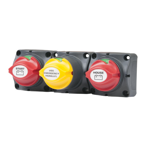 BEP Battery Distribution Cluster f\/Single Engine w\/Two Battery Banks    w\/Motorized VSR [80-716-0017-00]