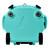LAKA Coolers 30 Qt Cooler w\/Telescoping Handle  Wheels - Seafoam [1082]