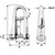 Wichard HR Key Pin Shackle With Bar - 8mm Pin Diameter [91434W]