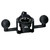 Ritchie YB-600 Globemaster Steel Boat Compass w\/5 Card - 12V - Yoke Mounted - Black [YB-600]