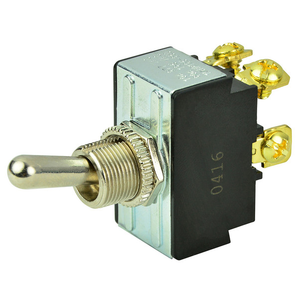 BEP DPST Chrome Plated Toggle Switch - OFF\/ON [1002017]