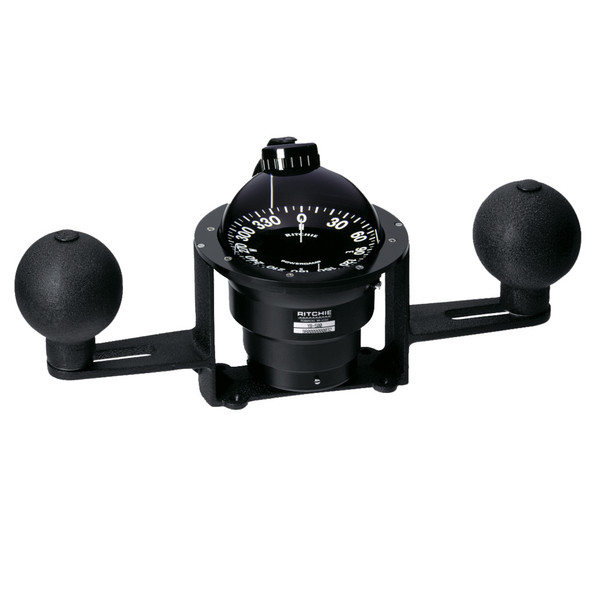 Ritchie YB-500 Globemaster Compass - Yoke Mounted - Black - 5 Degree card - 12V [YB-500-2P12]