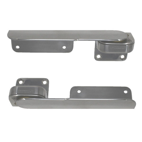 TACO Command Ratchet Hinges - 9-3\/8" - Polished 316 Stainless Steel - Pair [H25-0016]