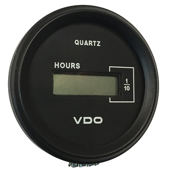 VDO Cockpit Marine 52mm (2-1\/16") LCD Hourmeter - Black Dial\/Chrome Bezel  [331-546]