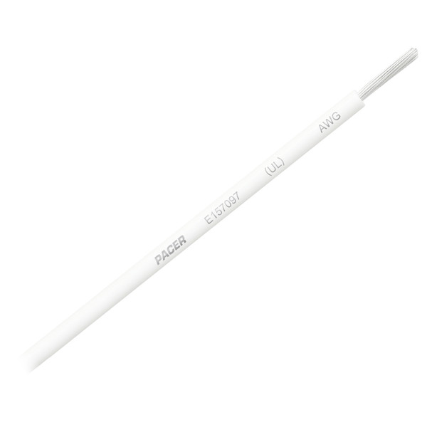 Pacer White 8 AWG Primary Wire - 25  [WUL8WH-25]