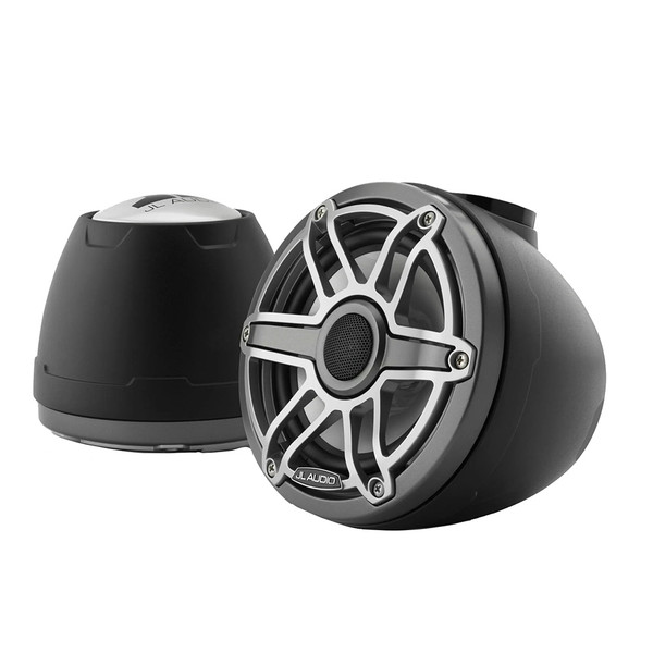 JL Audio M6 VeX Series 6.5" Enclosed Coaxial Speakers w\/Titanium Sports Grilles - M6-650VEX-Mb-S-GmTi [010-03263-00]