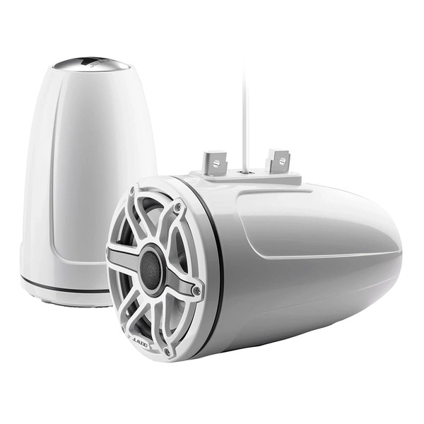 JL Audio M6 Series 7.7" Enclosed Tower Coaxial System w\/Gloss White Sport Grille - M6-770ETXv3-Gw-S-GwGw [010-03277-00]