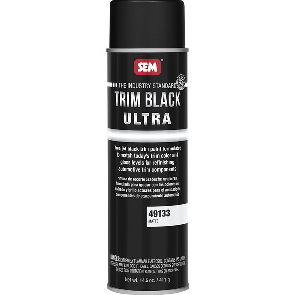 SEM Trim Black Ultra - 20oz Aerosol Can - Matte Finish [49133]