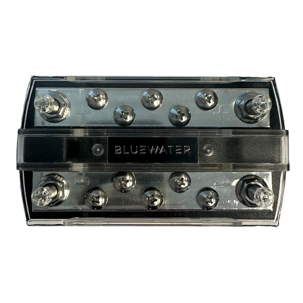 Bluewater 10 Position 150AMP 1\/4" Busbar w\/Cover [312700-B-022]